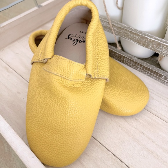 Mustard Plain Monkey Feet Moccasins - Picture 2 of 5